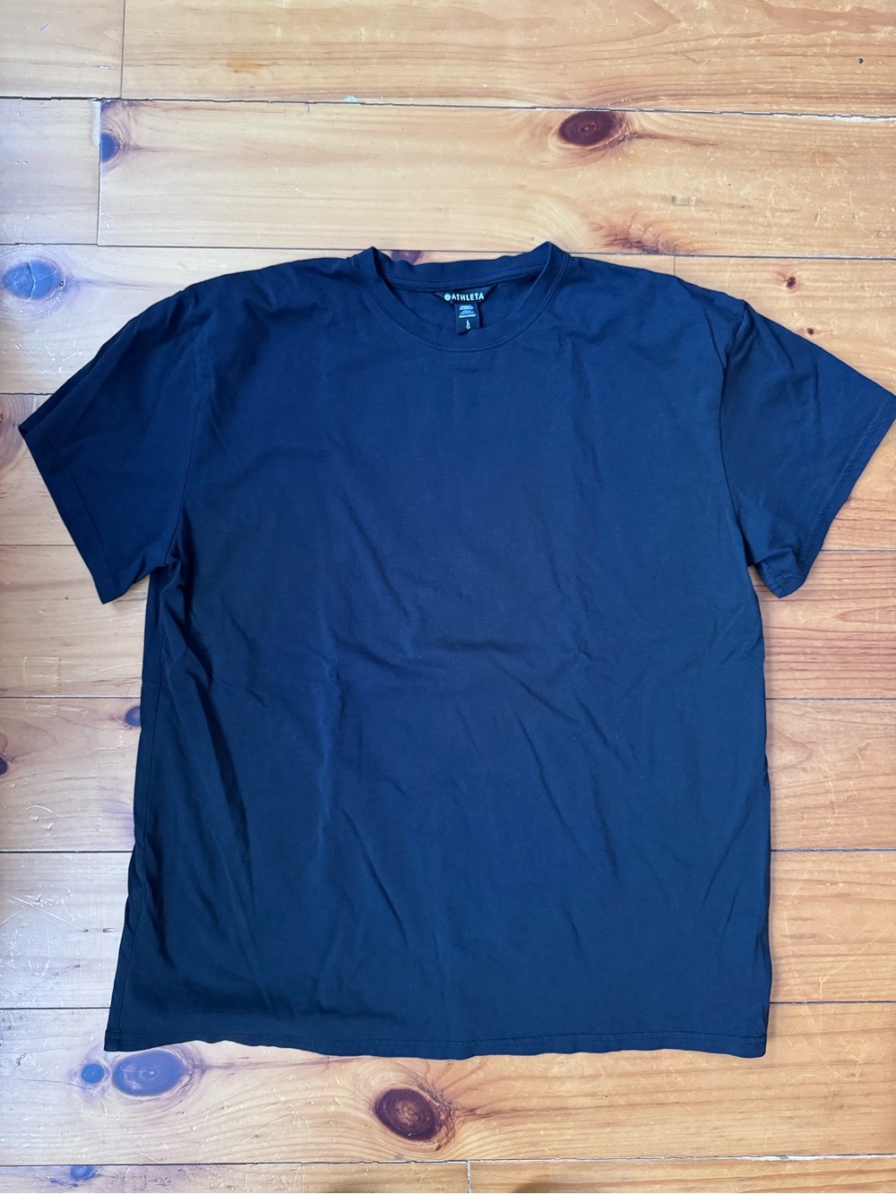 Athleta oversized organic cotton tee black large